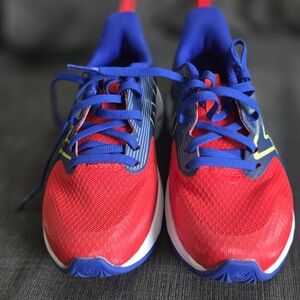 New Balance Kids Blue and Red Sneakers